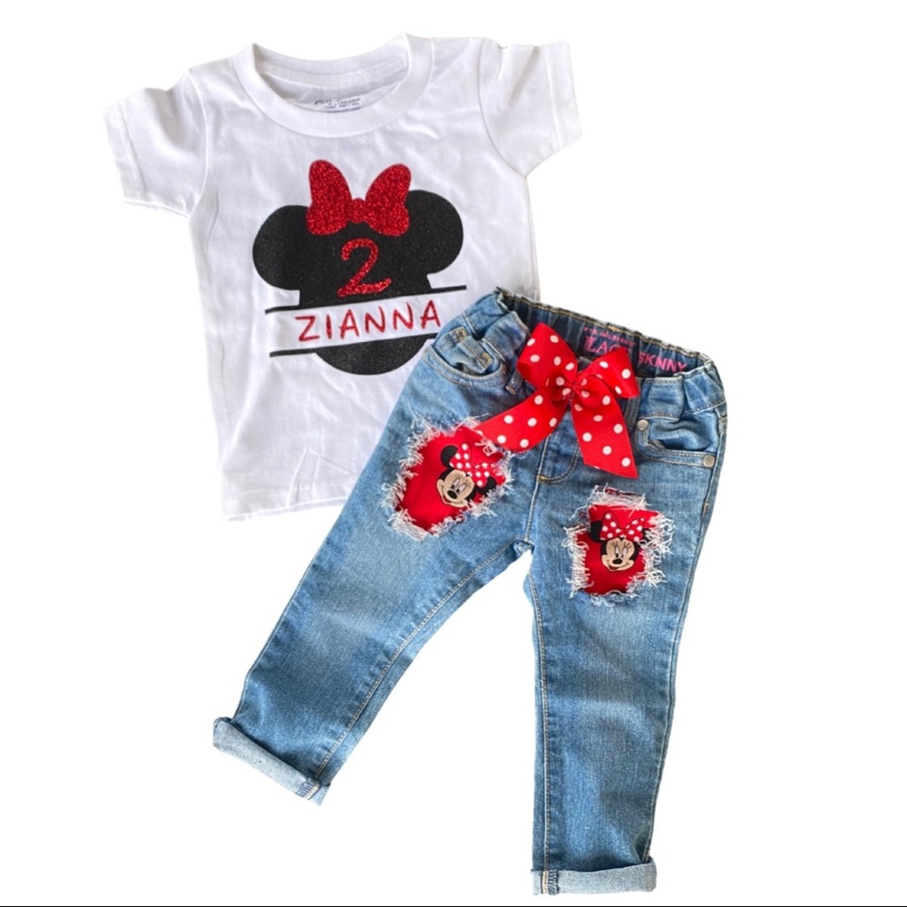 Minnie Mouse birthday outfit